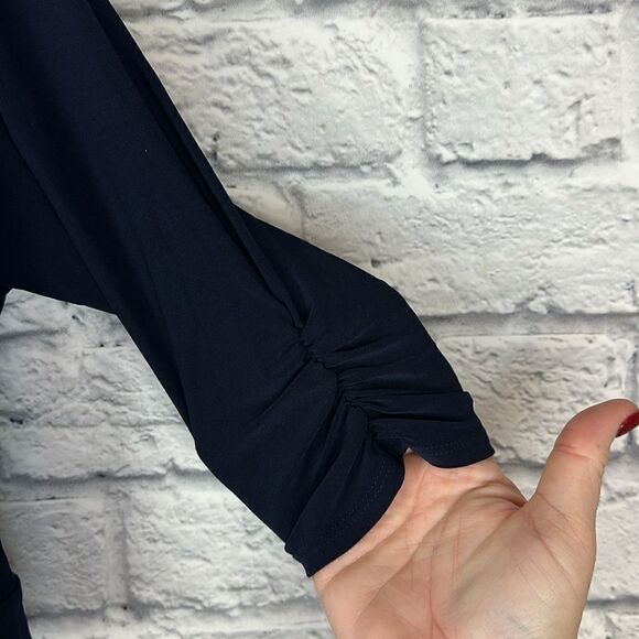 Perceptions New York Navy Cropped Cardigan Size 8 - Picture 5 of 7